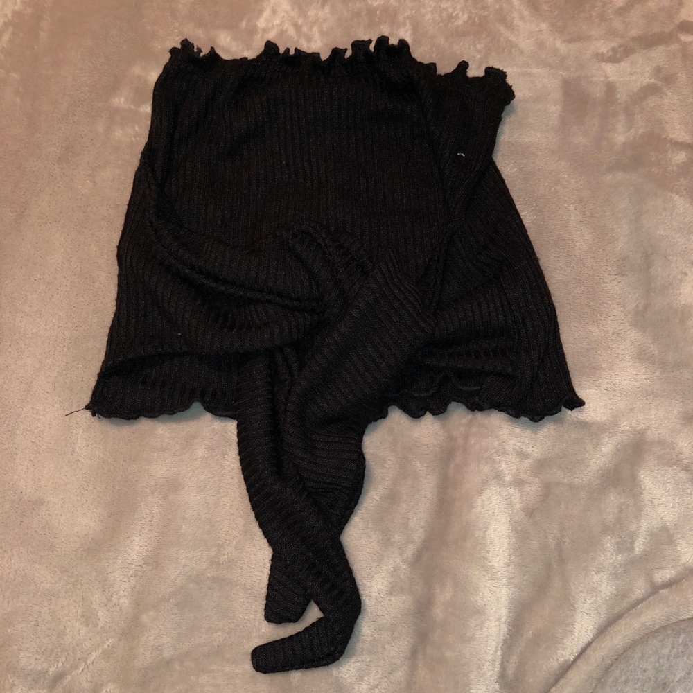 Tie front crop top